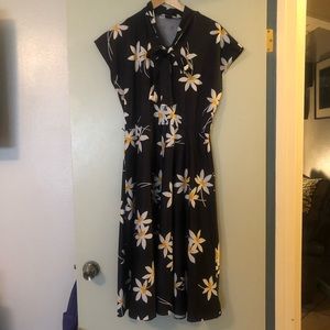 Vintage Plus Size Floral Dress
